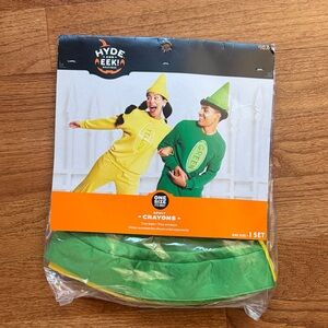 Adult Green and Yellow Crayon Costume. Hats Only.